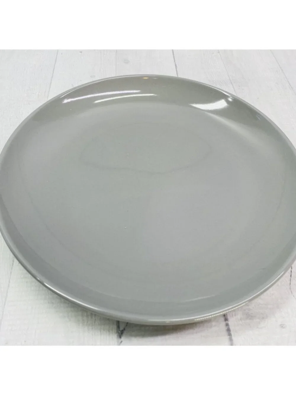 Project 62 Target AVESTA Glossy Gray Stoneware Smooth Coupe Dinner Plates Set 4